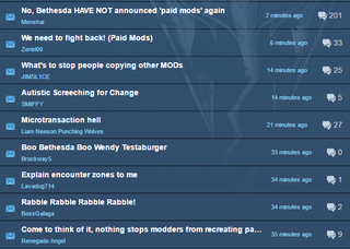 Illustration for article titled Skyrim and Fallout Fans Are Skeptical of Bethesda's New Modding Plans